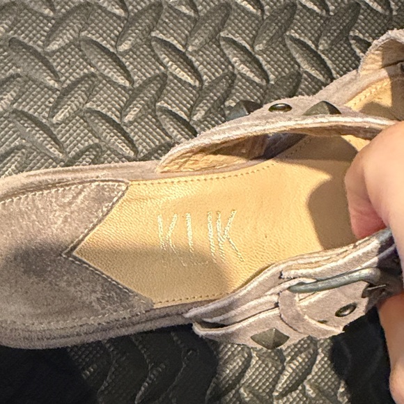 Klik Studded Suede Platform Sandals Size 37 1/2 - Picture 2 of 6